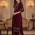 Women Ethnic Motifs Embroidered Regular Thread Work Velvet Kurta with Trousers & With Dupatta