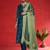 Floral Embroidered Notch Neck Zari Straight Kurta & Trousers With Dupatta