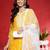 Floral Embroidered Thread Work Straight Kurta With Palazzos & Dupatta