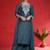 Ethnic Motifs Embroidered Sequinned Straight Kurta With Trousers & Dupatta