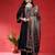 Floral Yoke Design Empire Sequinned Anarkali Kurta With Trouser And Dupatta