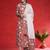 Women Floral Printed Anakali Pure Cotton Kurta with Trousers & Dupatta