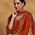 Floral Embroidered V- Neck Straight Kurta With Trousers & Dupatta