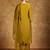 Floral Embroidered Zari Straight Kurta With Trousers And Dupatta