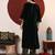 V-Neck Flared Sleeves Gotta Patti Velvet Straight Kurta With Trousers
