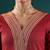 Maroon V-Neck Regular Gotta Patti Silk Crepe Kurta With Trouser With Dupatta