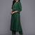 Pleated Anarkali Gotta Patti Kurta With Trousers & Dupatta