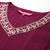 Floral Yoke Design Zari Pleated Kurta With Trousers & Dupatta