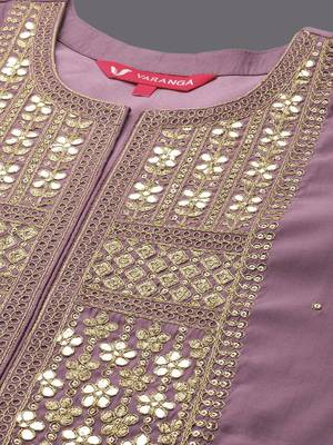 Ethnic Motifs Yoke Design Regular Sequinned Kurta with Trousers & With Dupatta 2
