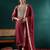 Women Ethnic Motifs Embroidered Regular Thread Work Kurta with Palazzos & With Dupatta