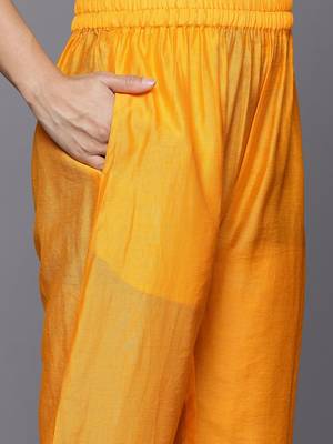 Printed Thread Work Sequinned Kurta With Trousers & Dupatta 3