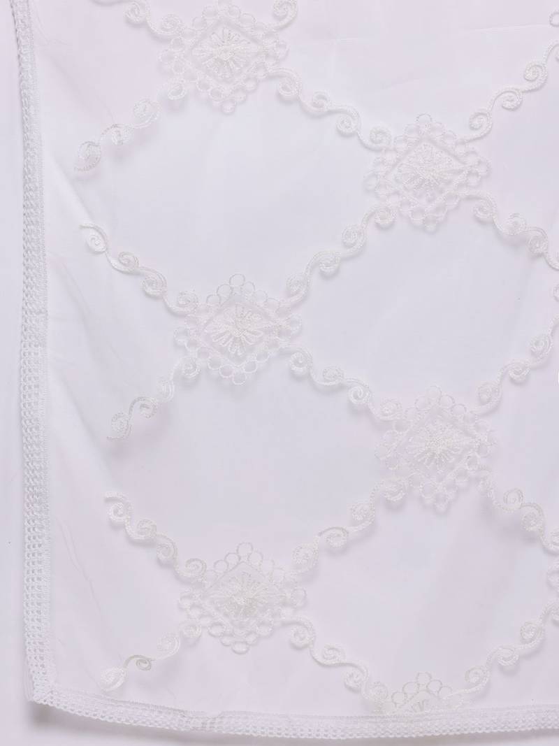 Printed Thread Work Sequinned Kurta With Trousers & Dupatta