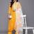 Printed Thread Work Sequinned Kurta With Trousers & Dupatta