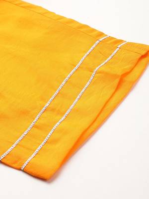 Printed Thread Work Sequinned Kurta With Trousers & Dupatta 8
