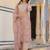 Ethnic Motifs Printed Regular Thread Work Kurta with Palazzo & Dupatta