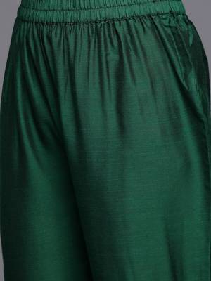 Ethnic Motifs Printed Regular Sequinned Kurta with Trousers & With Dupatta 3