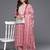 Women Ethnic Motifs Printed Regular Thread Work Kurta with Trousers & With Dupatta