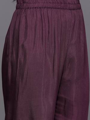 Women Woven Design Regular Kurta with Trousers & With Dupatta 4