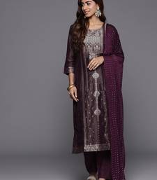 Women Woven Design Regular Kurta with Trousers & With Dupatta