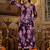 Floral Printed Mirror Embroidered Angrakha Gathered A-Line Kurta With Dupatta