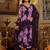 Floral Printed Mirror Embroidered Angrakha Gathered A-Line Kurta With Dupatta