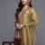 Floral Printed Regular Thread Work Pure Silk Kurta with Trousers & Dupatta