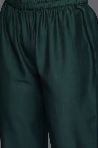Embroidered Regular Gotta Patti Kurta with Trousers & Dupatta