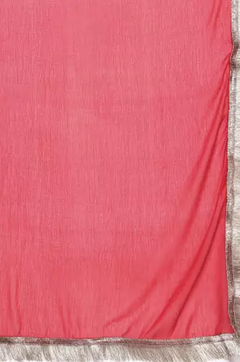 Embroidered Regular Gotta Patti Kurta with Trousers & Dupatta