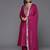 Women Floral Yoke Design Regular Sequinned Kurta with Trousers & Dupatta