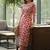 Women Printed Regular Thread Work Kurta with Trousers & With Dupatta