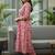 Women Printed Regular Thread Work Kurta with Trousers & With Dupatta