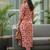 Women Printed Regular Thread Work Kurta with Trousers & With Dupatta