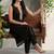 Women Ethnic Motifs Embroidered Regular Sequinned Kurta with Trousers