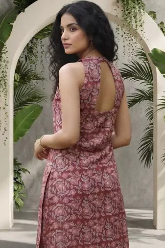 Women Ethnic Motifs Printed Regular Pure Cotton Kurta with Palazzos
