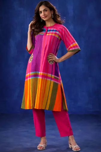 Women Regular Kurta with Trousers