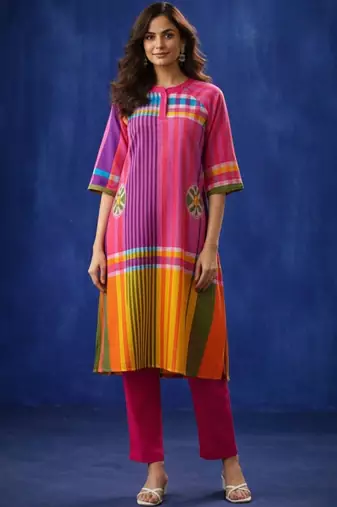 Women Regular Kurta with Trousers