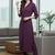 Women Regular Silk Crepe Kurta with Trousers