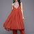 Floral Yoke Design Pleated Sequinned Kurta with Trousers
