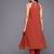 Floral Yoke Design Pleated Sequinned Kurta with Trousers