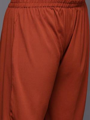 Plus Size Bell Sleeves Kurta with Trousers 4