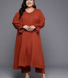 Plus Size Bell Sleeves Kurta with Trousers
