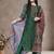 Women Ethnic Motifs Printed Regular Thread Work Chanderi Silk Kurta with Trousers & With Dupatta