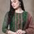Women Ethnic Motifs Printed Regular Thread Work Chanderi Silk Kurta with Trousers & With Dupatta