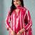 Stripper with Floral Printed Kurta with Trouser & Dupatta