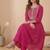 Women Ethnic Motifs Printed Regular Thread Work Kurta with Trousers & With Dupatta