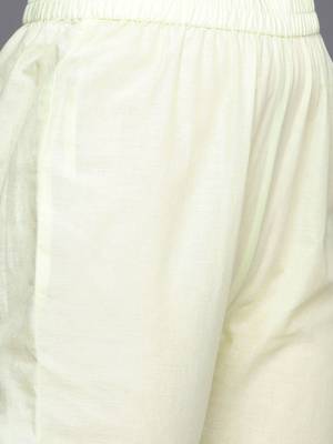 Women Floral Embroidered Regular Mirror Work Pure Cotton Kurta with Trousers & With Dupatta 3