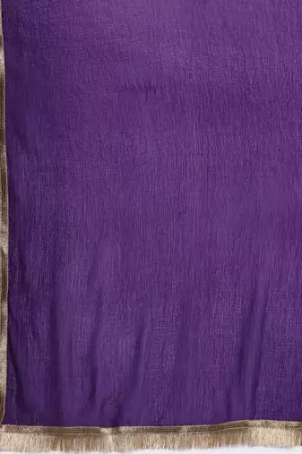 Embroidered Sequinned Chanderi Silk Kurta with Trousers & Dupatta