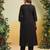 Women Floral Embroidered Regular Sequinned Pure Cotton Kurta with Trousers