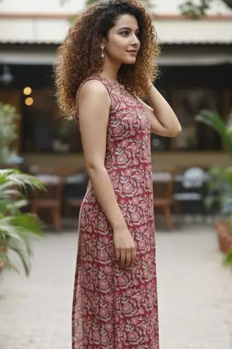 Women Floral Printed Regular Pure Cotton Kurta with Palazzos