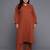 Women Regular Silk Crepe Kurta with Trousers